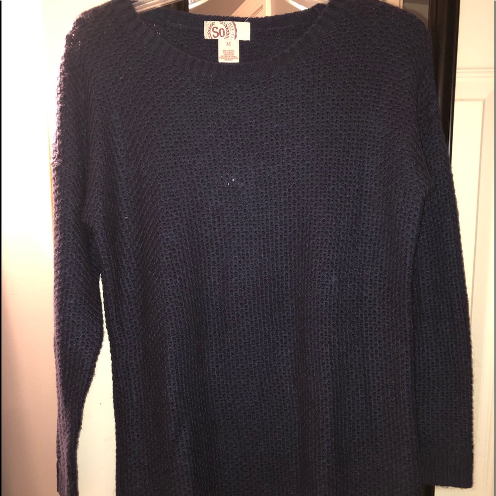 “So Heritage” Crewneck Dark Blue Sweater